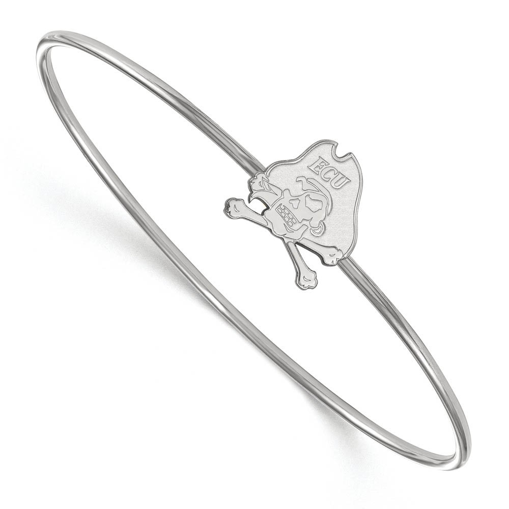 Sterling Silver East Carolina University Slip-on Bangle