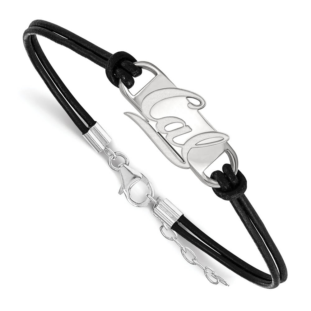 Sterling Silver California Berkeley Sm Leather Bracelet
