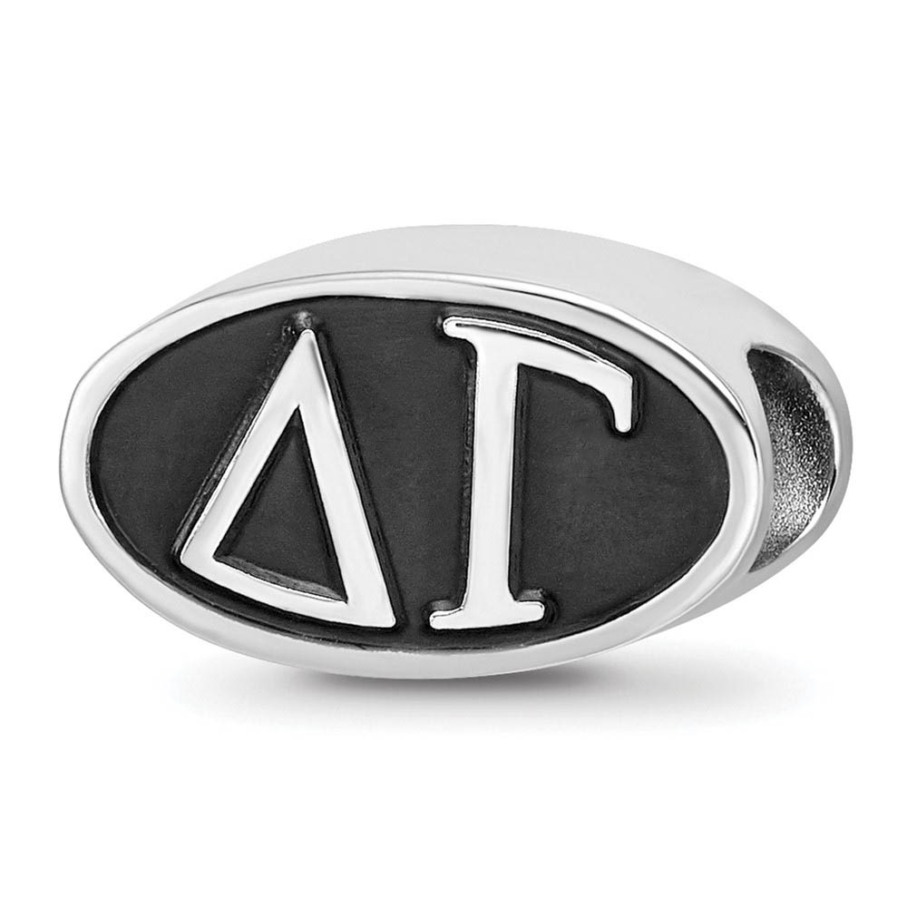 Sterling Silver Delta Gama Letters Bead Charm