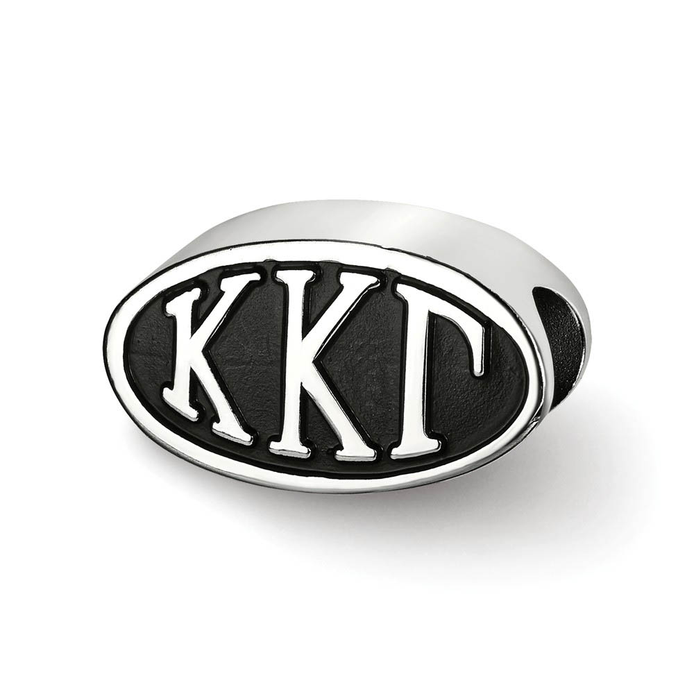 Sterling Silver Kappa Kappa Gamma Letters Bead Charm