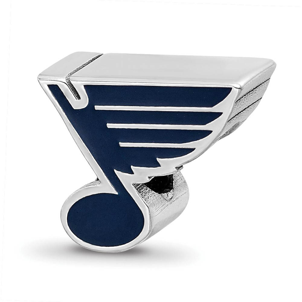 Sterling Silver NHL St. Louis Blues Enamel Bead Charm