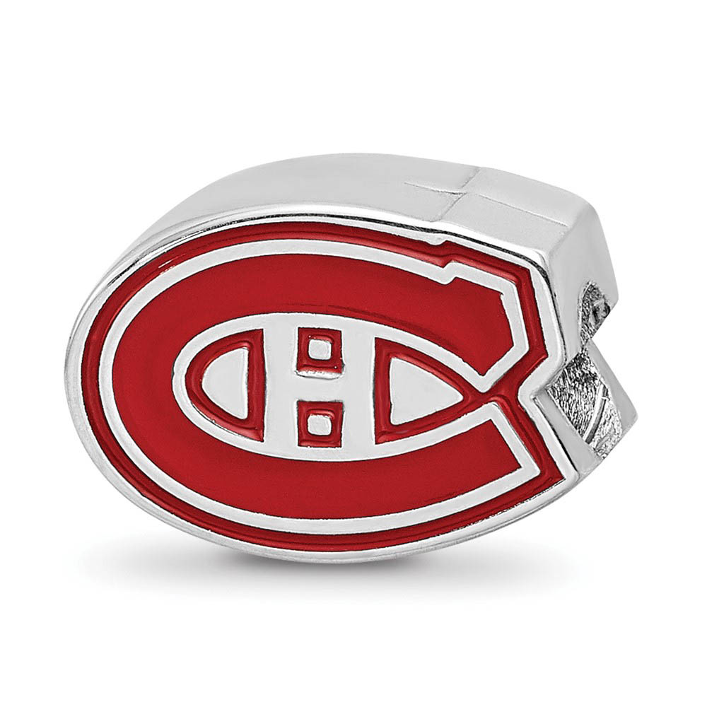 Sterling Silver NHL Montreal Canadiens Enamel Bead Charm