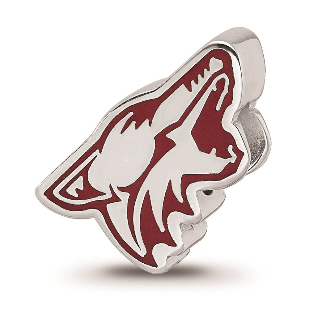Sterling Silver NHL Arizona Coyotes Enamel Bead Charm