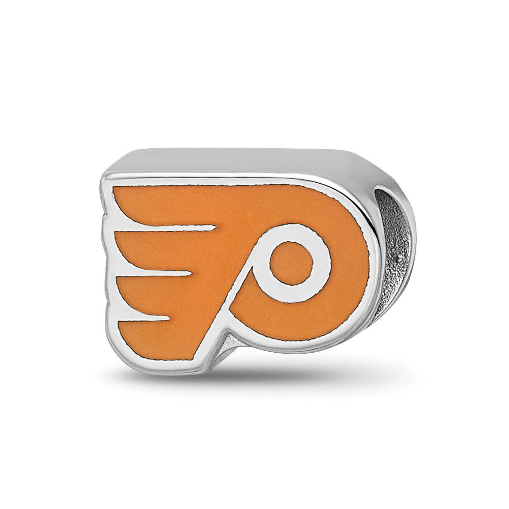Sterling Silver NHL Philadelphia Flyers Enamel Bead Charm