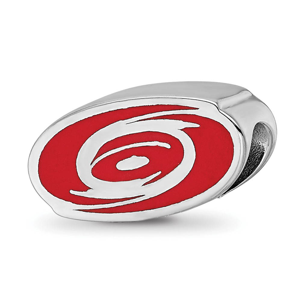 Sterling Silver NHL Carolina Hurricanes Enamel Bead Charm