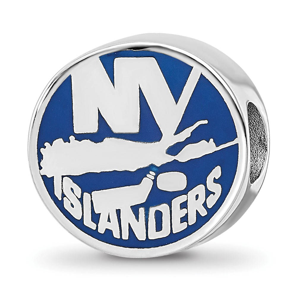 Sterling Silver NHL New York Islanders Enamel Bead Charm