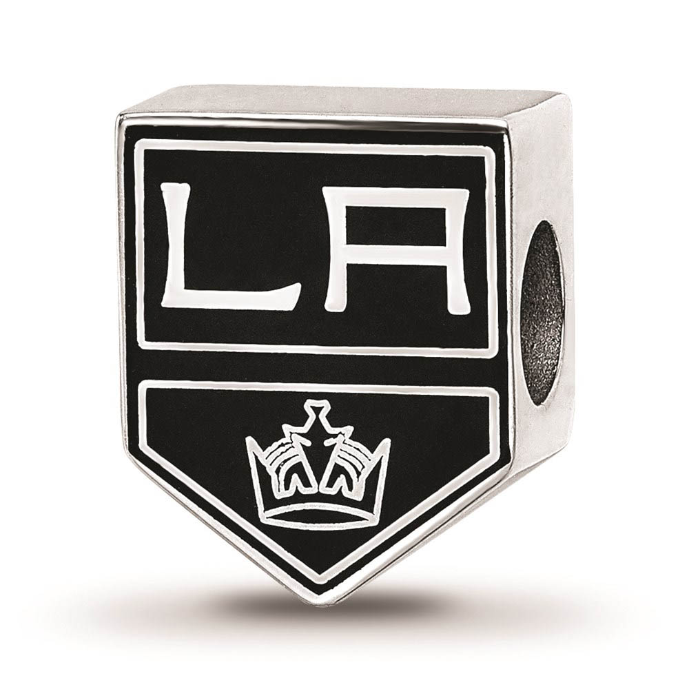 Sterling Silver NHL Los Angeles Kings Enamel Bead Charm