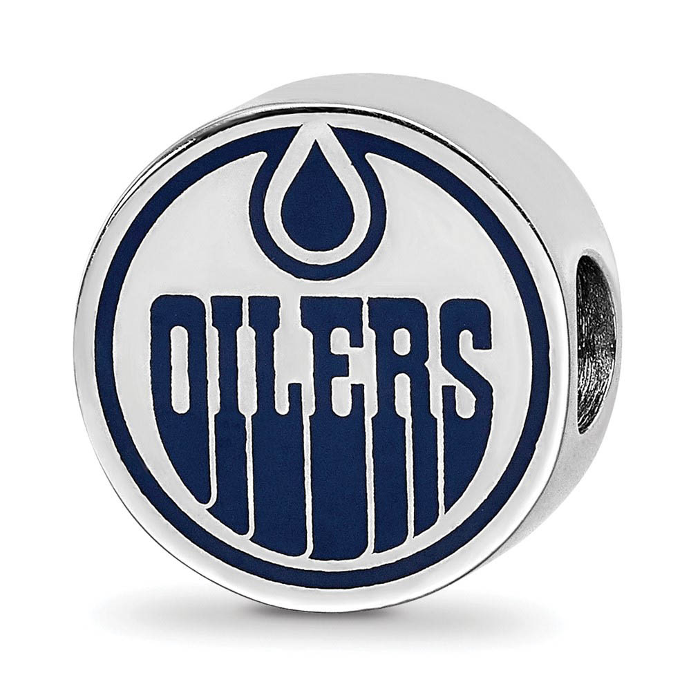 Sterling Silver NHL Edmonton Oilers Enamel Bead Charm