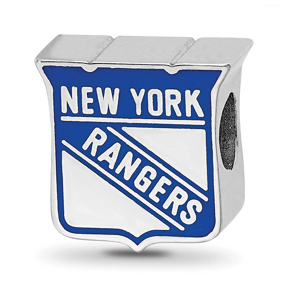 Sterling Silver NHL New York Rangers Enamel Bead Charm