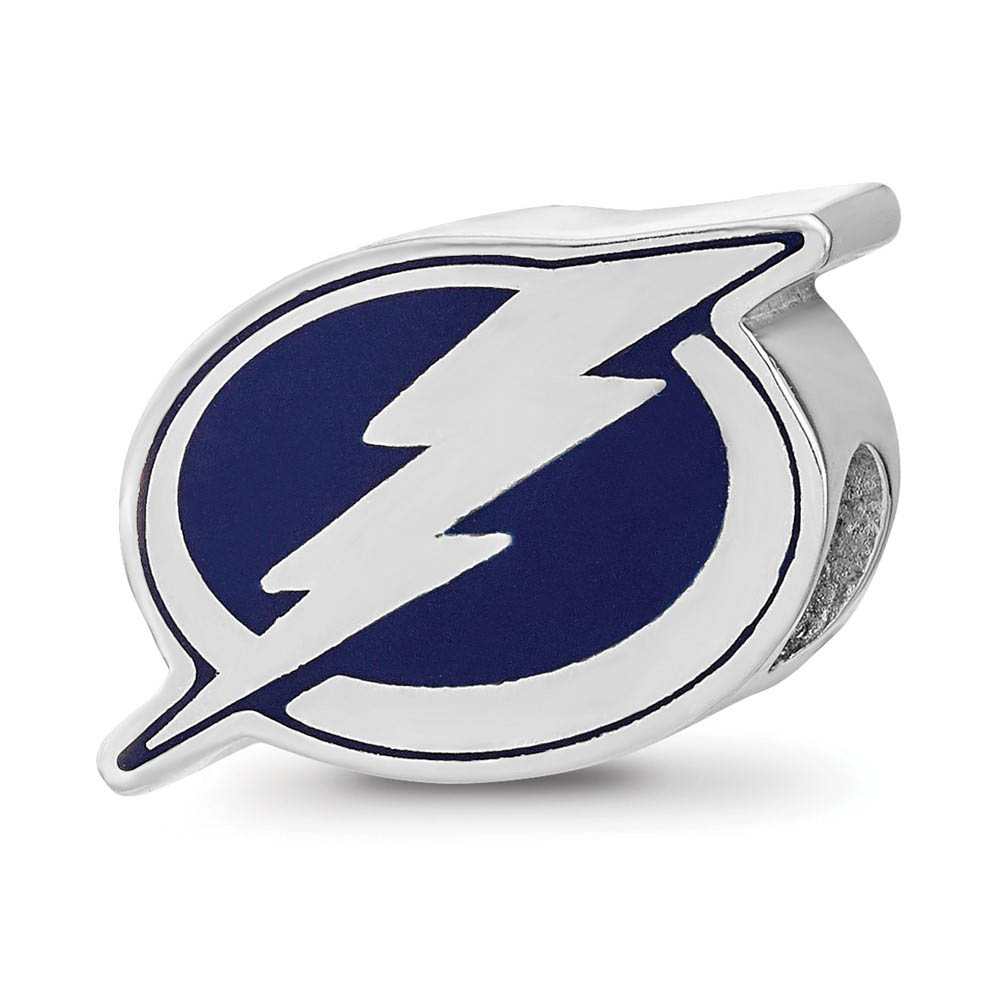 Sterling Silver NHL Tampa Bay Lightning Enamel Bead Charm