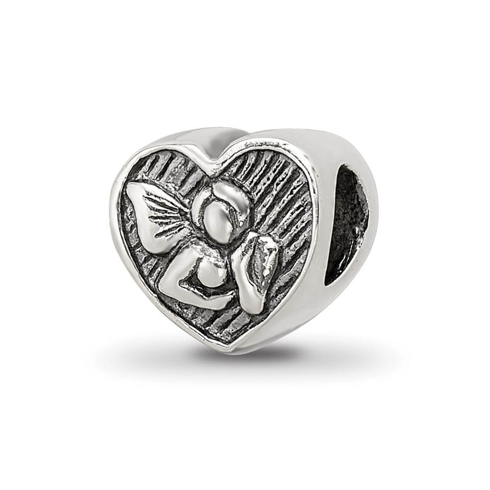 Sterling Silver Angel in Your Heart Bead Charm