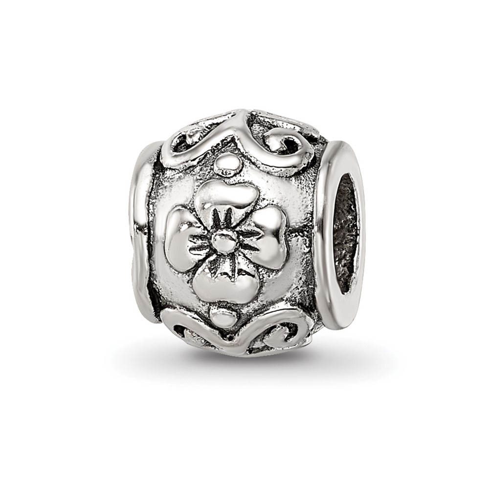 Sterling Silver Growing Flower Bead Charm