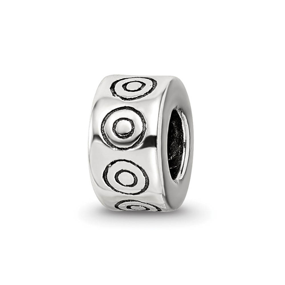 Sterling Silver Bali Circles Bead Charm