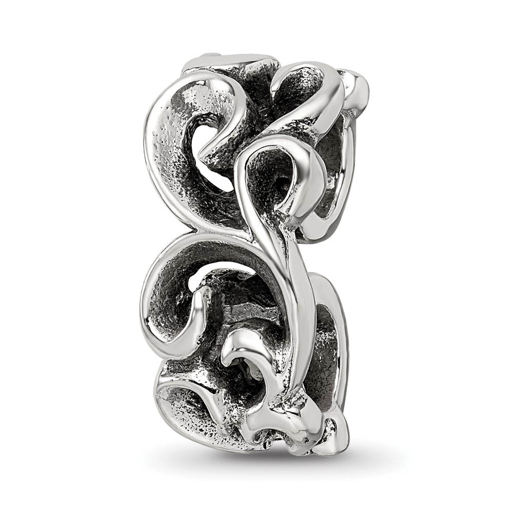 Sterling Silver Scroll Connector Bead Charm