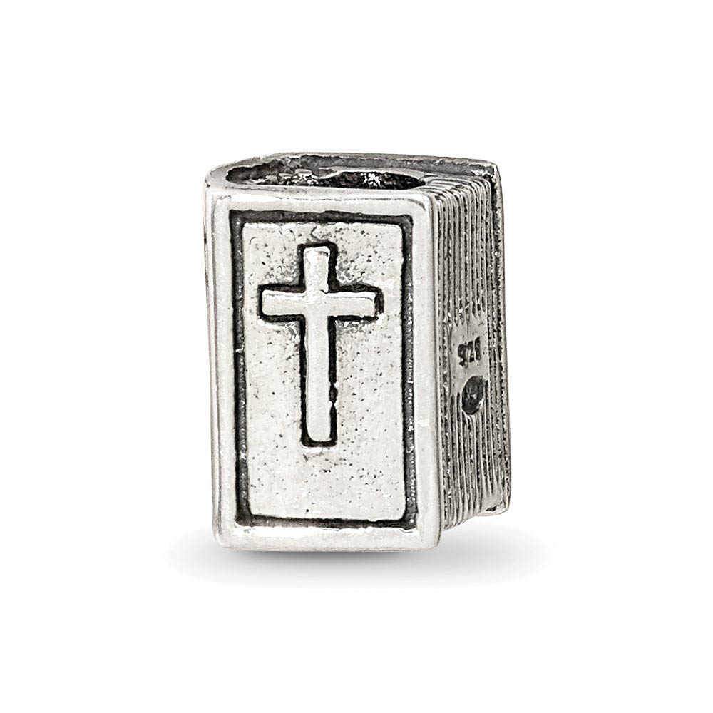 Sterling Silver Bible Bead Charm