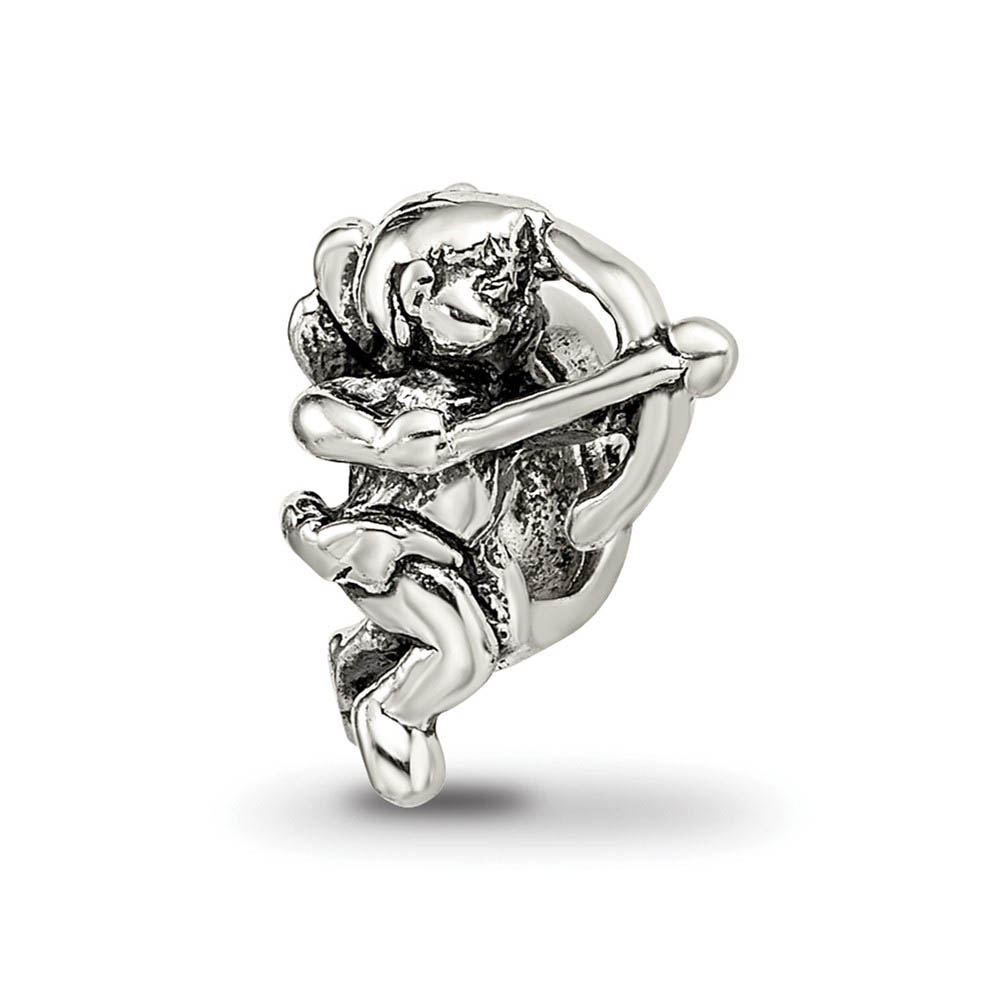 Sterling Silver Cupid and His Arrow Bead Charm