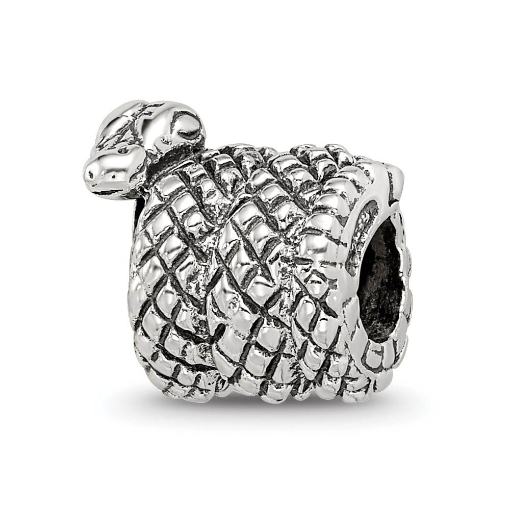 Sterling Silver Snake Bead Charm