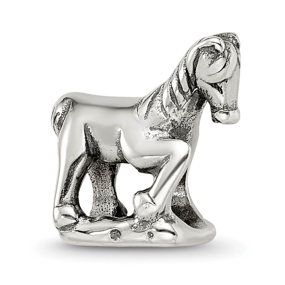 Sterling Silver Prancing Horse Bead Charm
