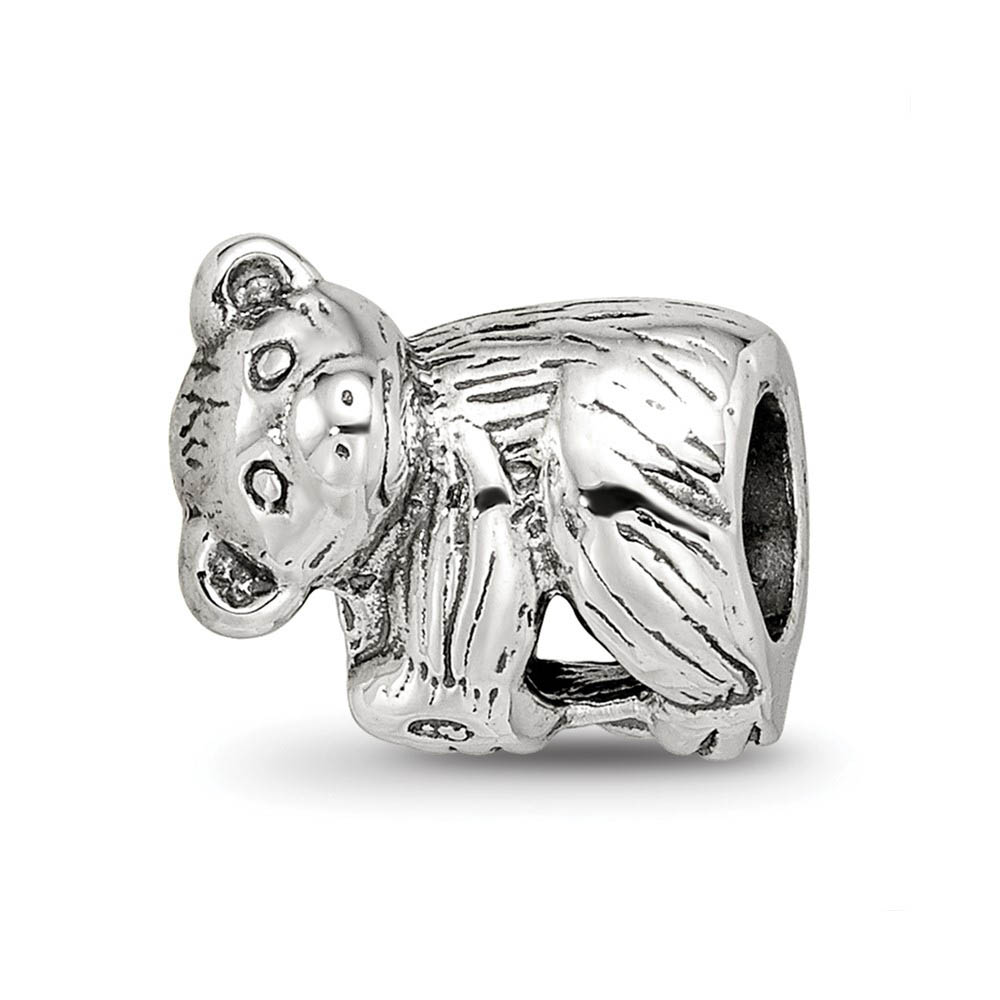 Sterling Silver Baby Bear Bead Charm