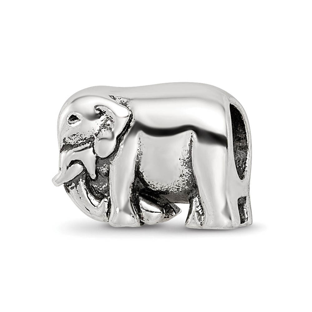 Sterling Silver Walking Elephant Bead Charm