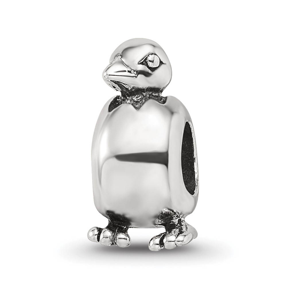 Sterling Silver Hatching Baby Bird Bead Charm