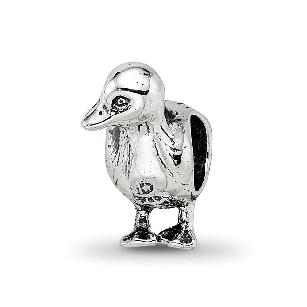 Sterling Silver Standing Duck Bead Charm