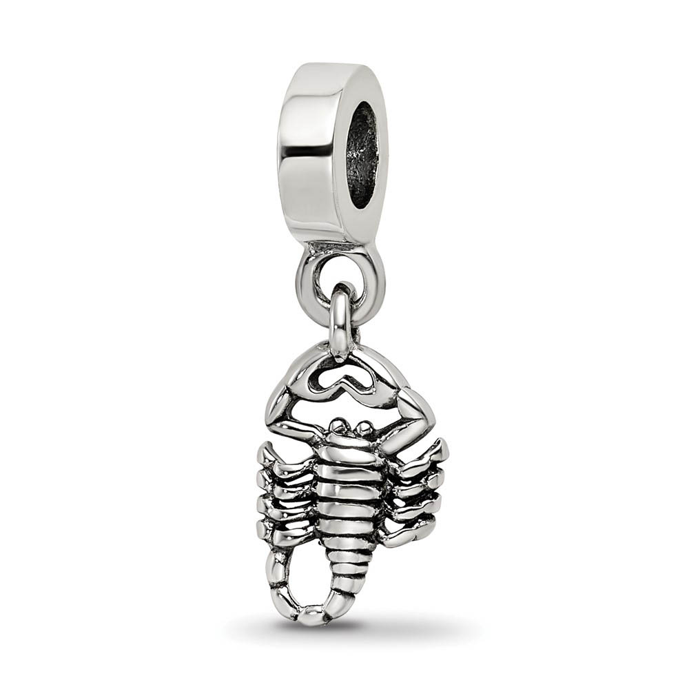 Sterling Silver Scorpion Bead Charm