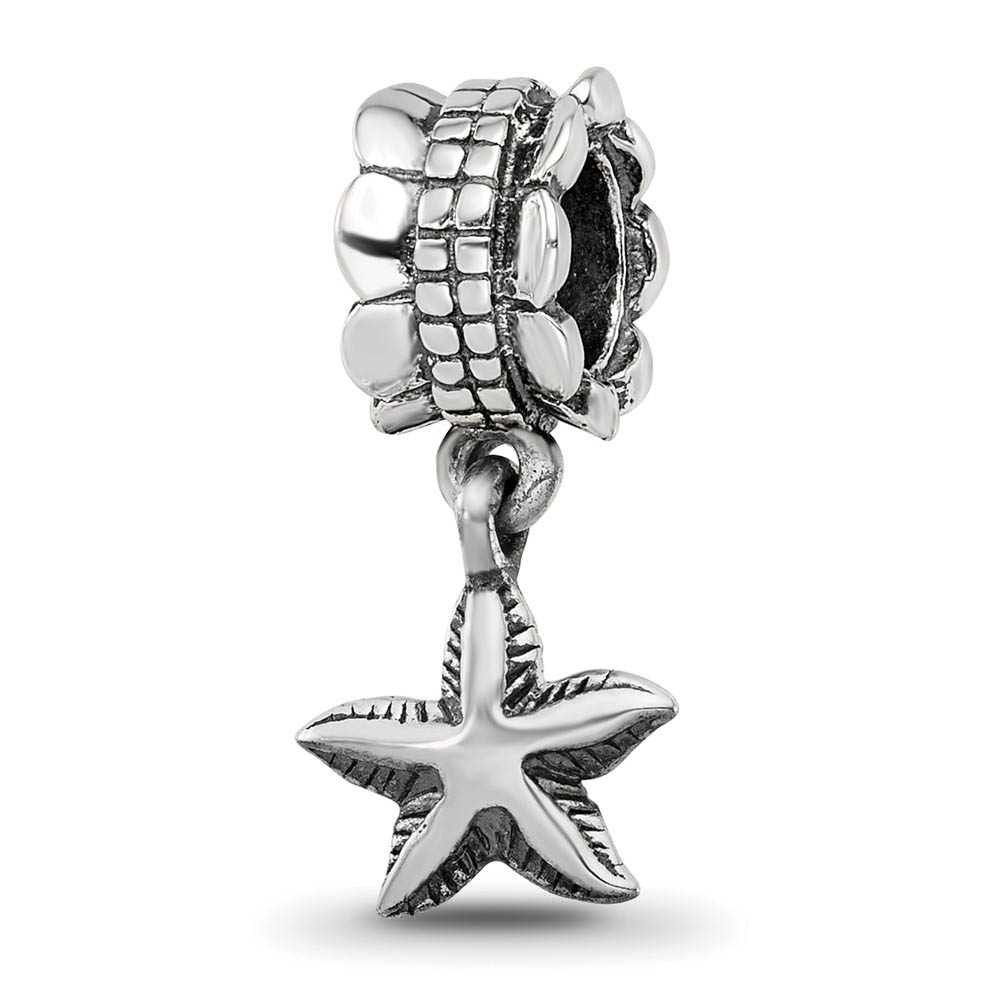 Sterling Silver Starfish Dangle Bead Charm