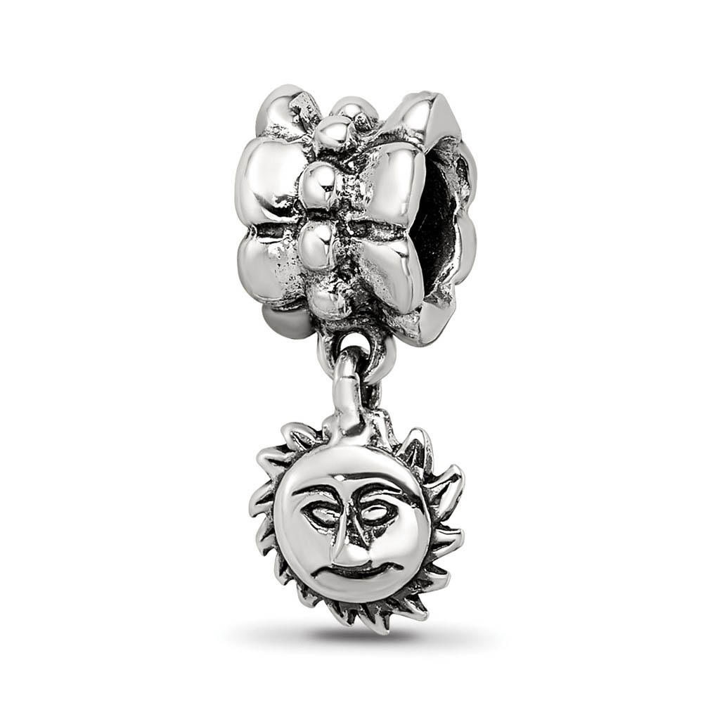 Sterling Silver Sun Dangle Bead Charm