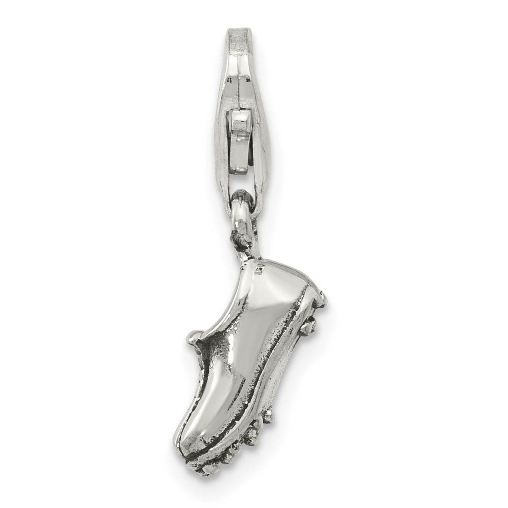 Sterling Silver Sports Shoe Clip-on Bead Charm