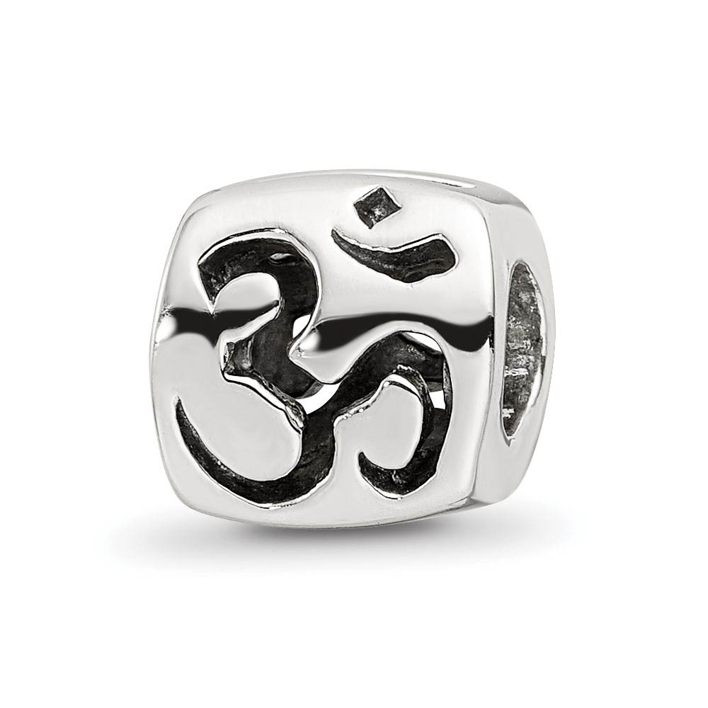 Sterling Silver OM Symbol Bead Charm