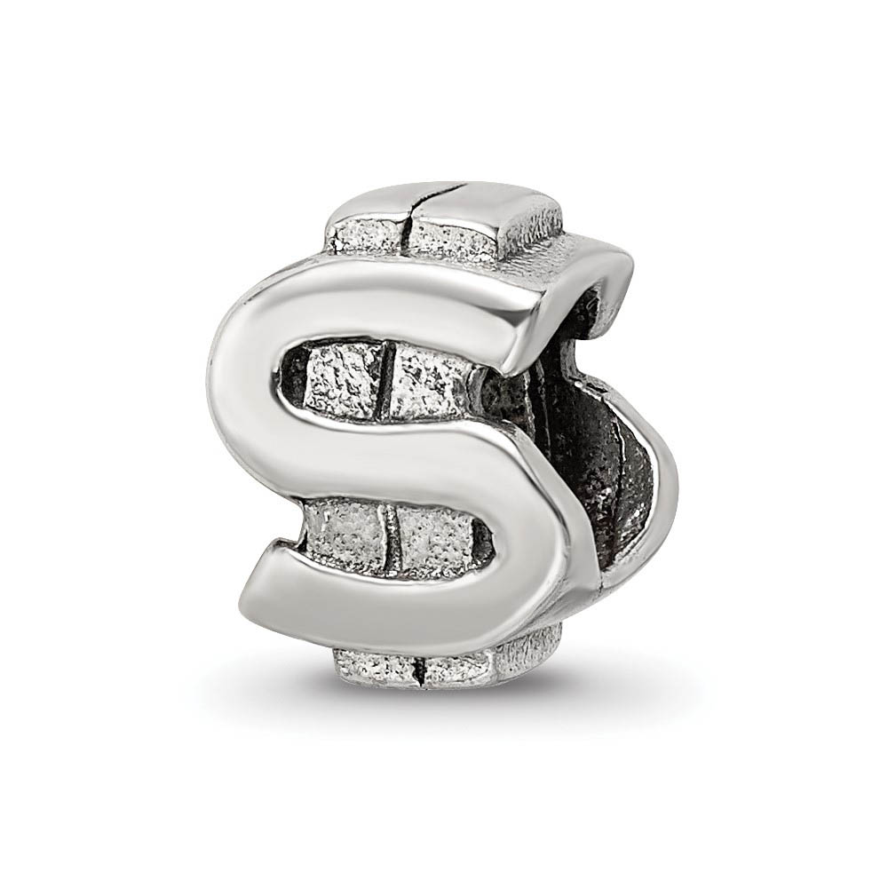 Sterling Silver Dollar Sign Bead Charm