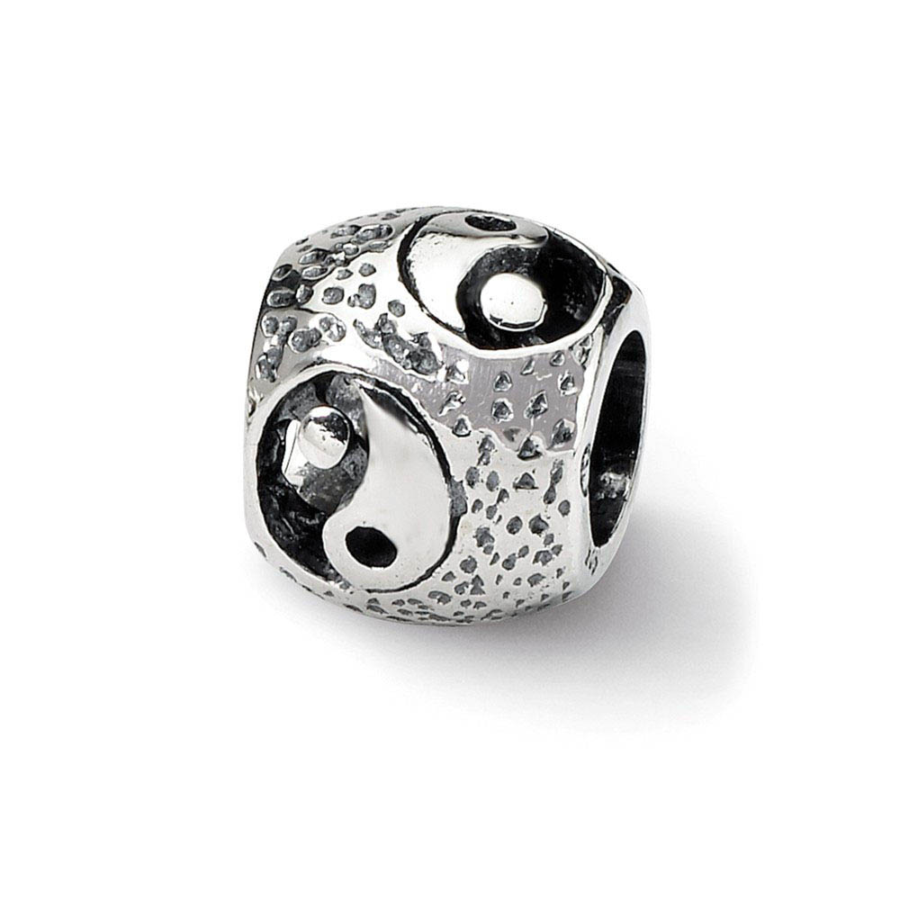 Sterling Silver Yin Yang Bead Charm