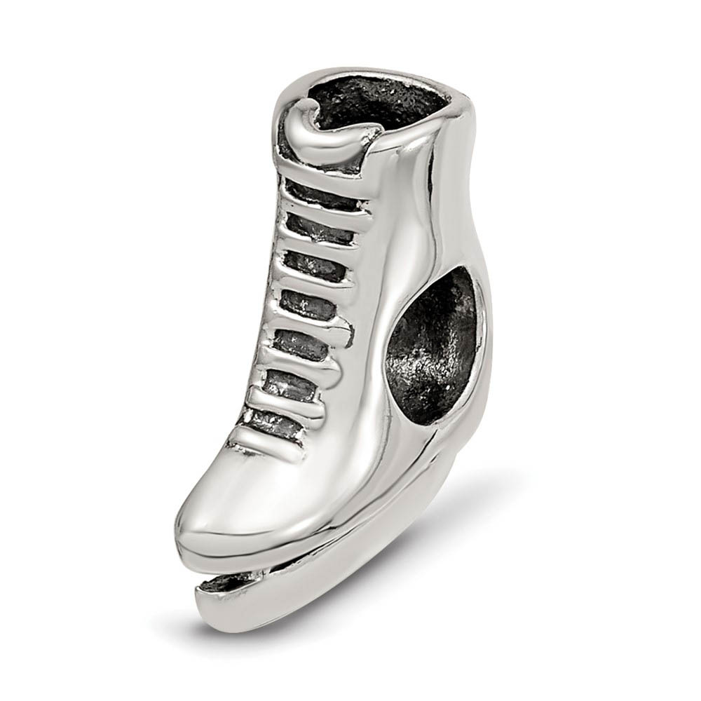 Sterling Silver Ice Skate Bead Charm