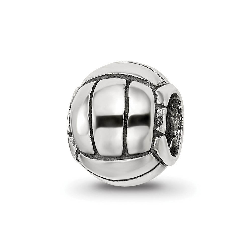 Volleyball Charm in Silver for 3mm Charm Bracelets