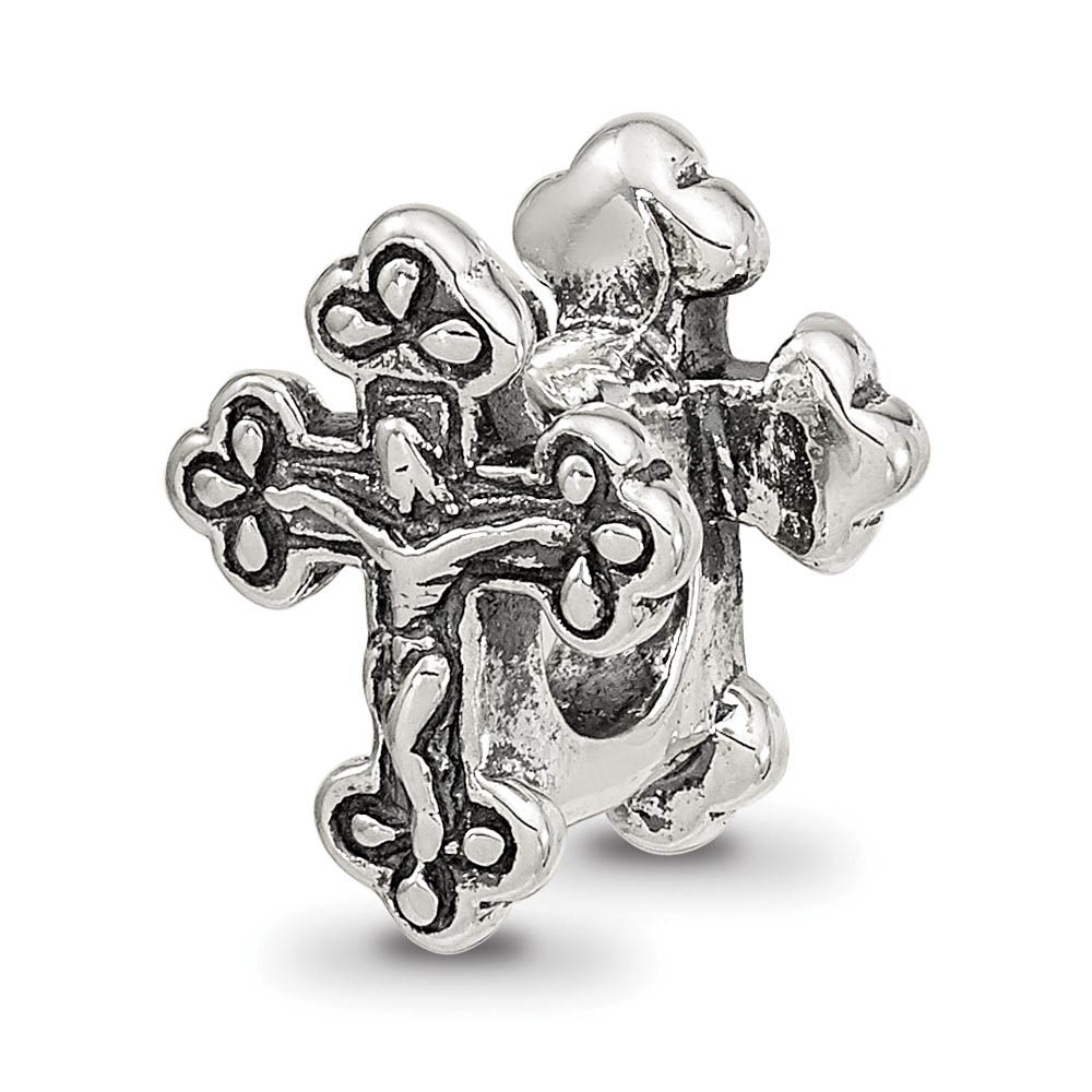 Sterling Silver Crucifix Bead Charm