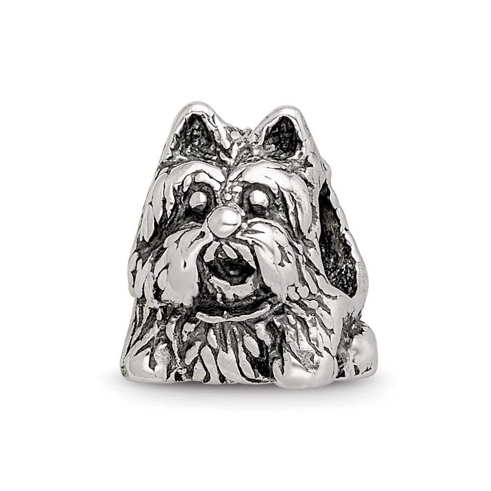 Scottish Terrier, Dog Charm in Silver for 3mm Charm Bracelets