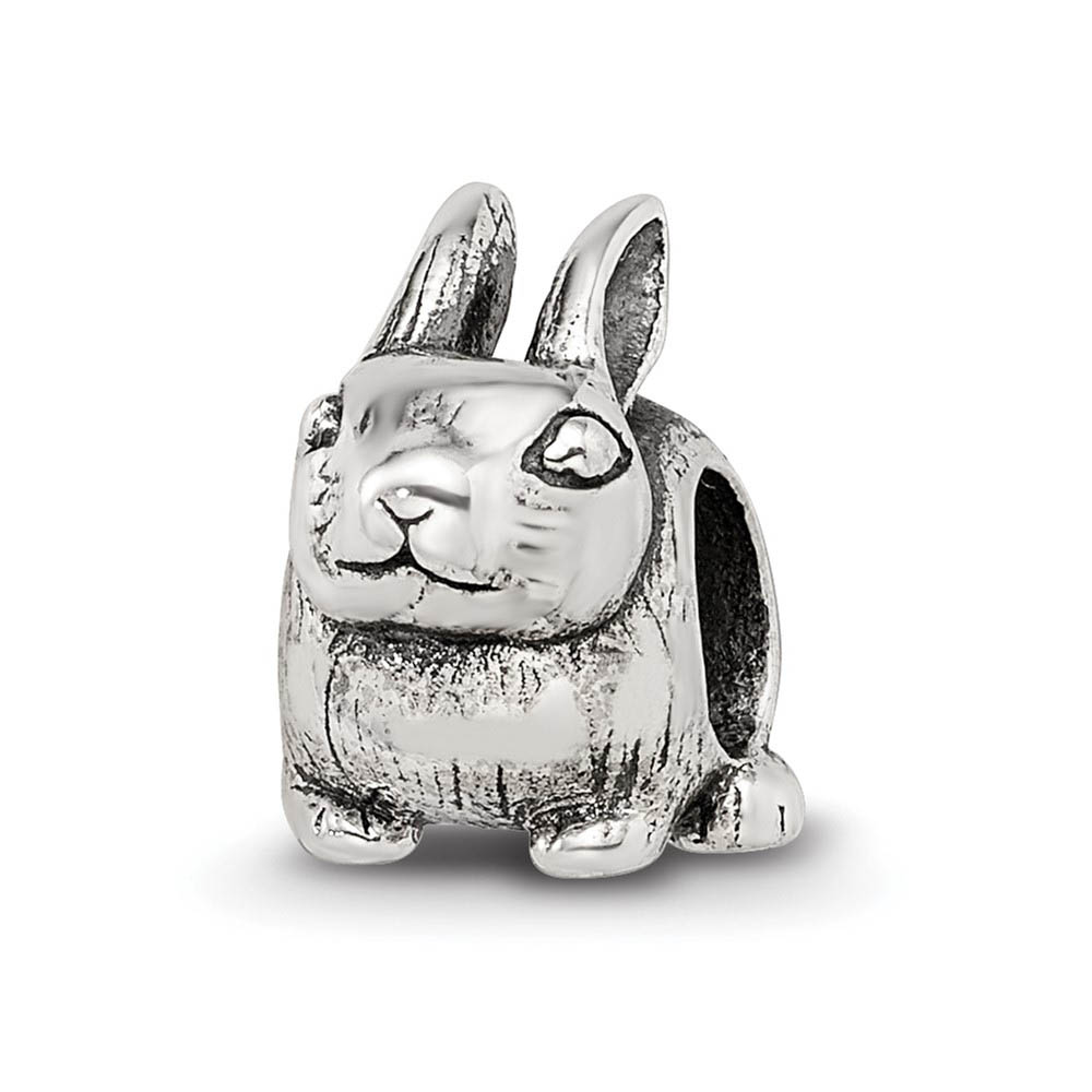 Bunny Charm in Silver for 3mm Charm Bracelets