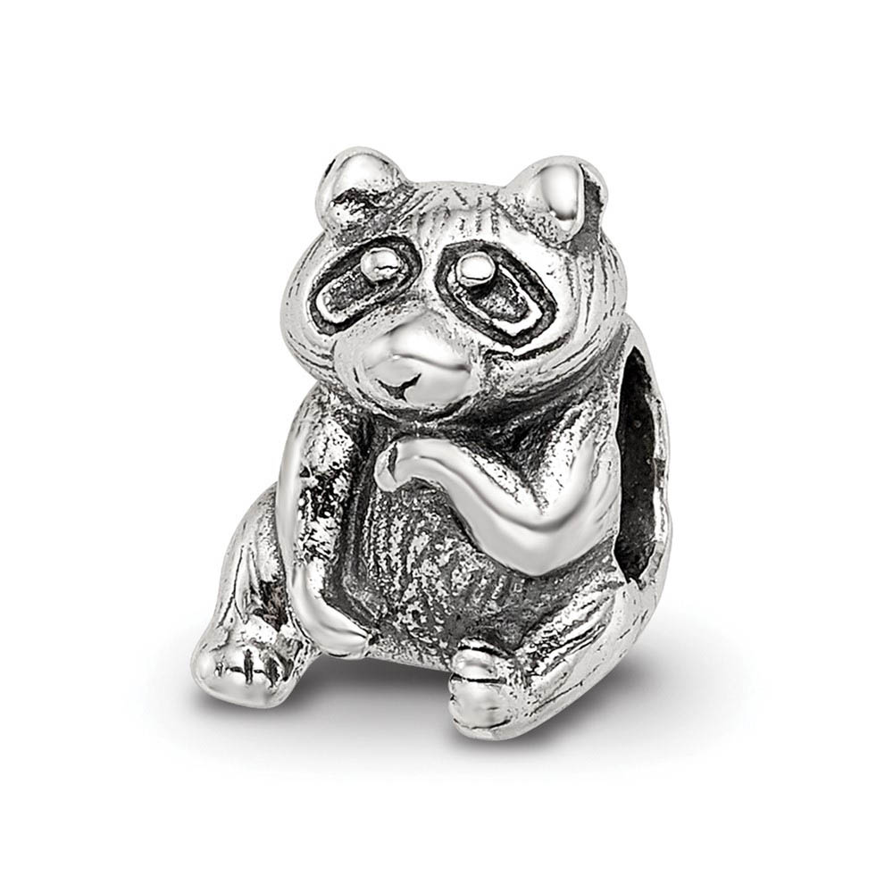 Sterling Silver Raccoon Bead Charm