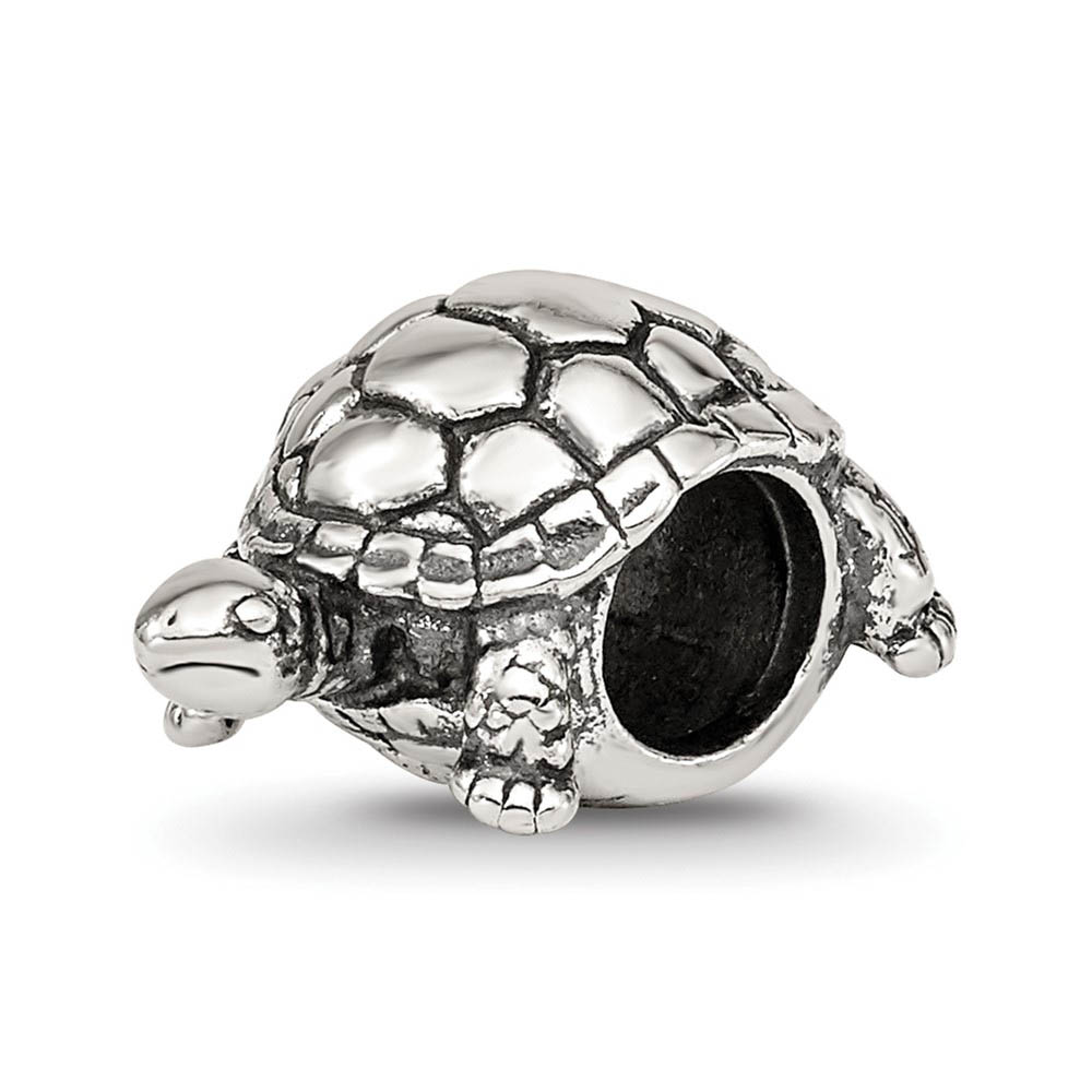 Sterling Silver Turtle Bead Charm