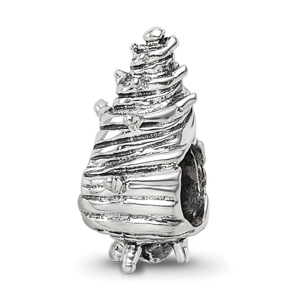 Sterling Silver Seashell Bead Charm