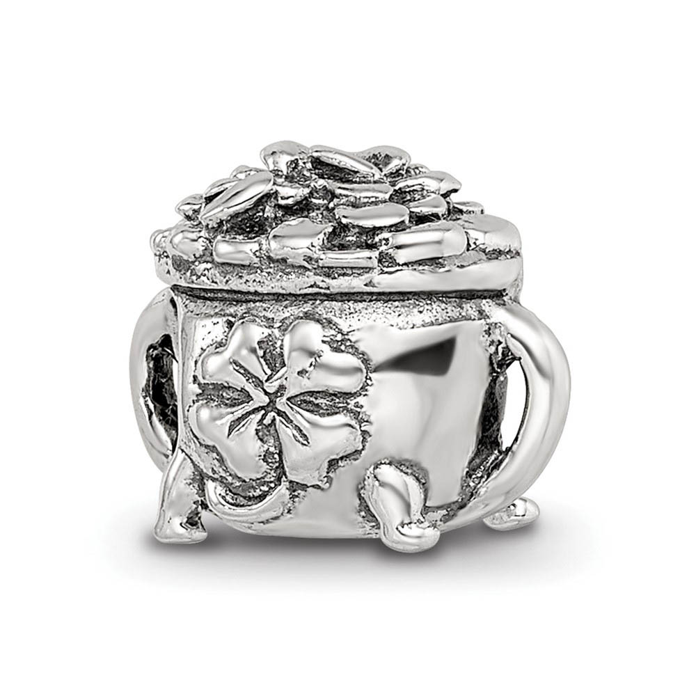 Sterling Silver Pot-of-Gold Bead Charm