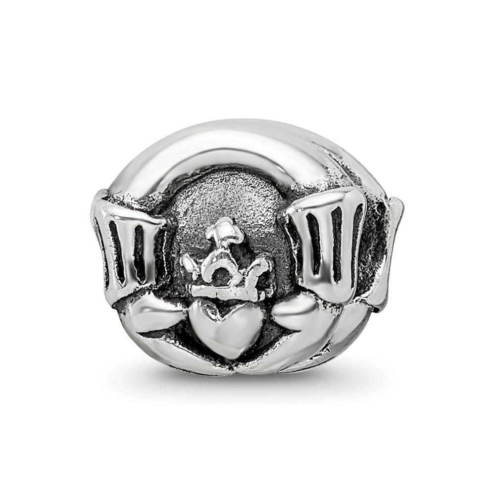 Sterling Silver Claddagh Bead Charm