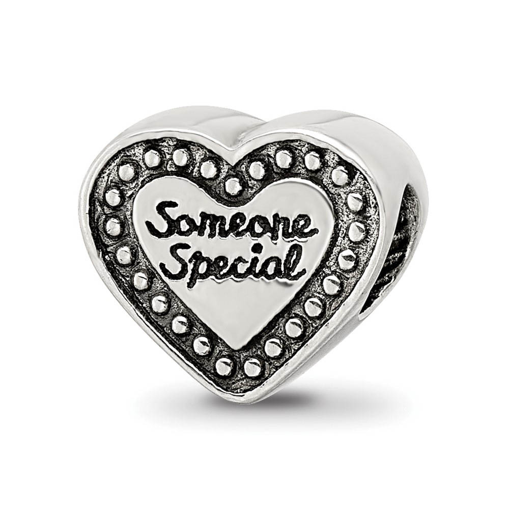 Sterling Silver Someone Special Heart Bead Charm