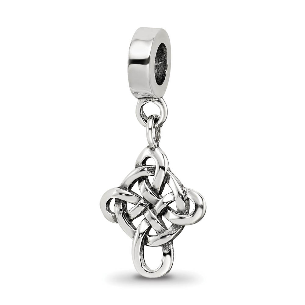 Sterling Silver Celtic Cross Dangle Bead Charm