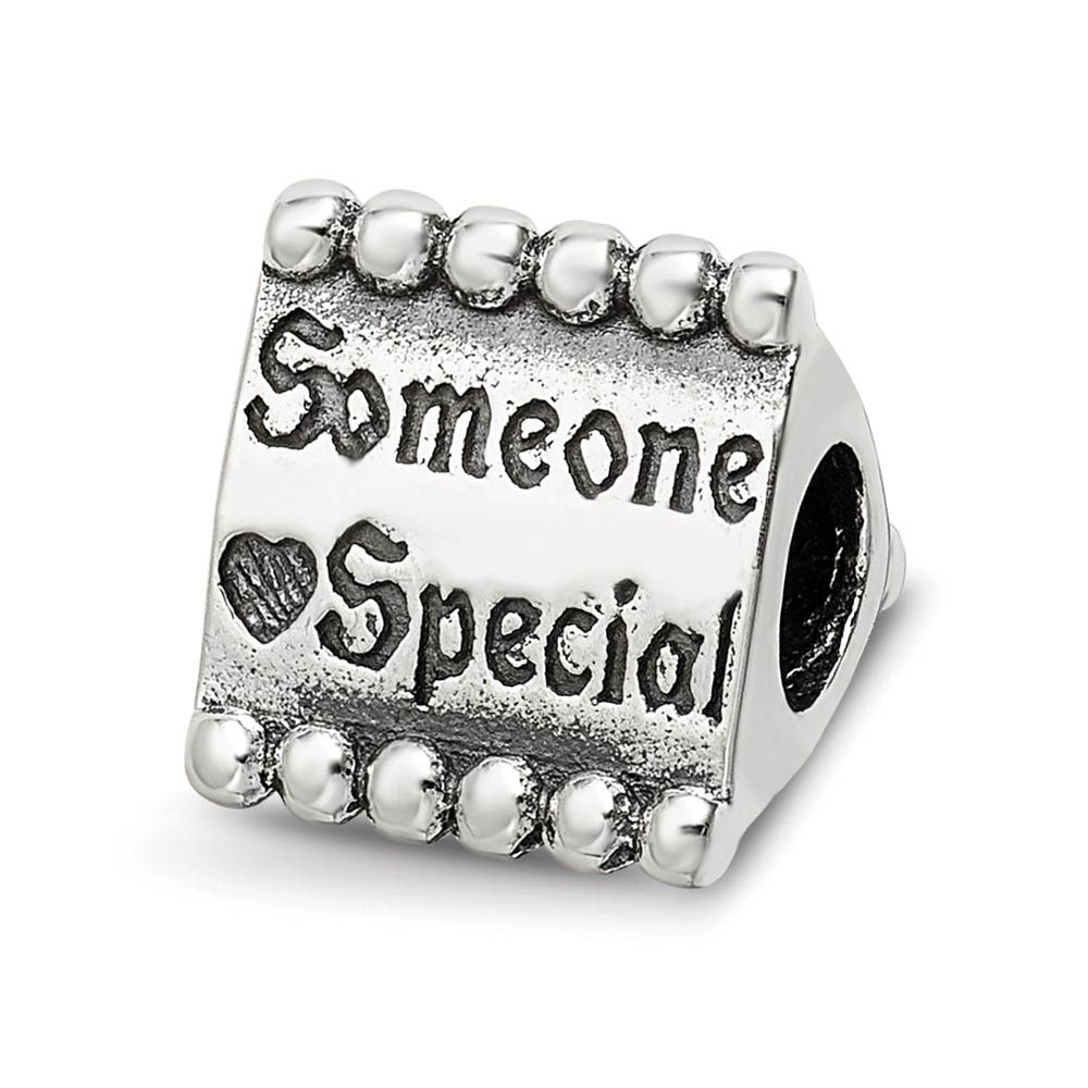 Sterling Silver Someone Special, Triangle Bead Charm