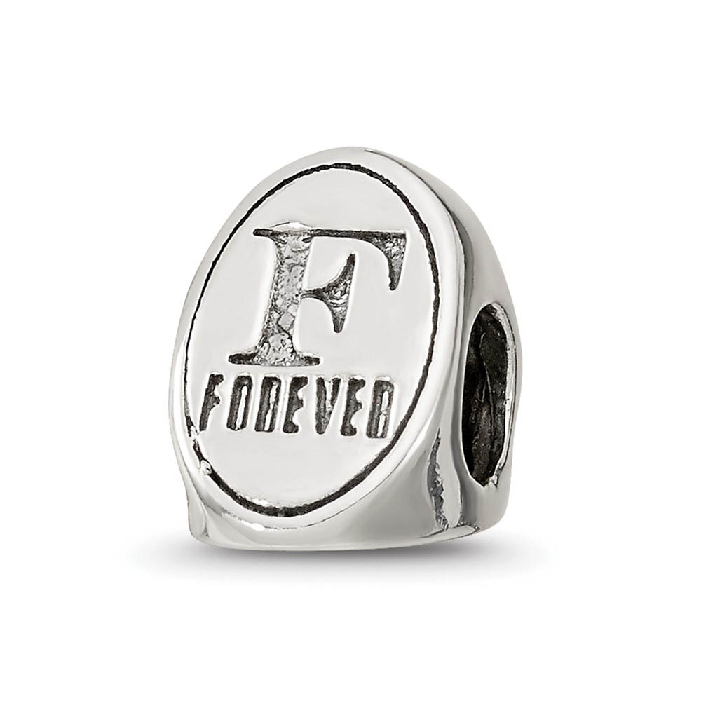 Sterling Silver Best Friends Forever, 3-Sided Bead Charm