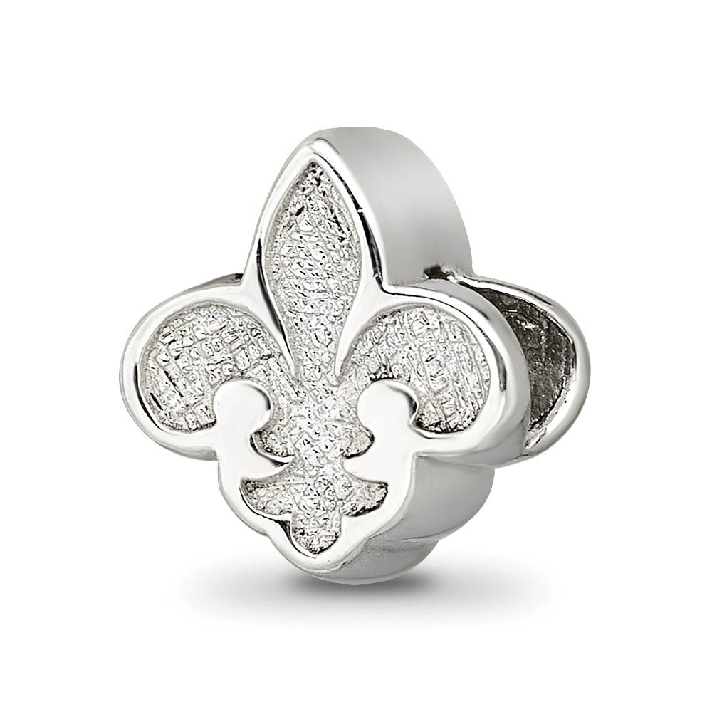 Sterling Silver Fleur de lis Bead Charm