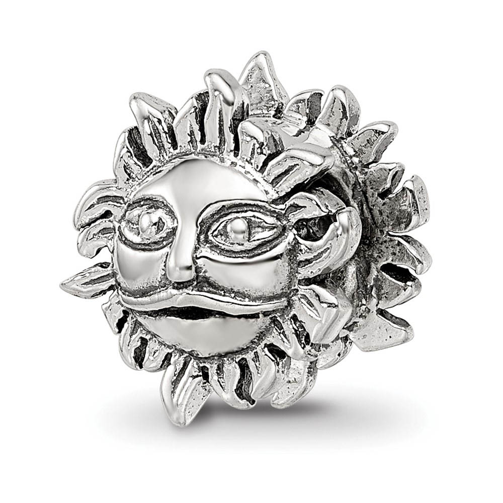 Sterling Silver Celestial Sun Bead Charm