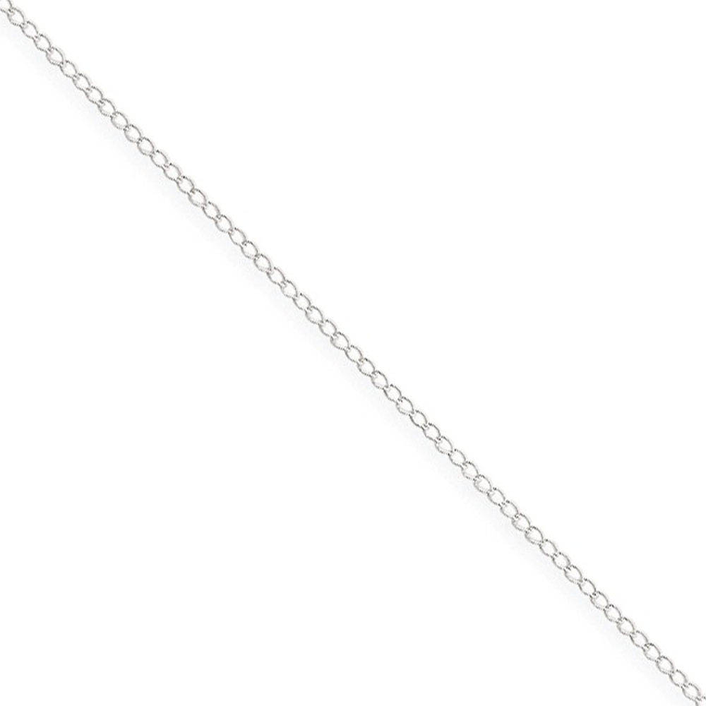 1mm Sterling Silver Curb Chain Necklace, 16 Inch